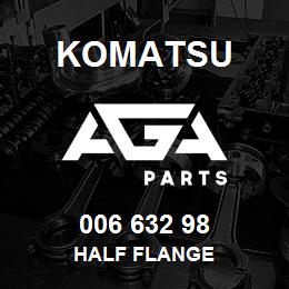 006 632 98 Komatsu Half flange | AGA Parts