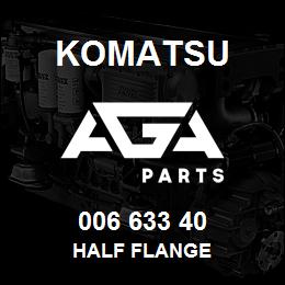 006 633 40 Komatsu Half flange | AGA Parts