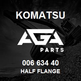 006 634 40 Komatsu Half flange | AGA Parts