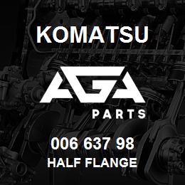 006 637 98 Komatsu Half flange | AGA Parts