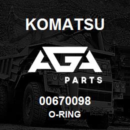 00670098 Komatsu O-RING | AGA Parts