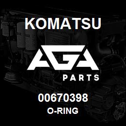 00670398 Komatsu O-RING | AGA Parts