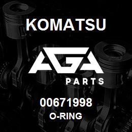 00671998 Komatsu O-RING | AGA Parts