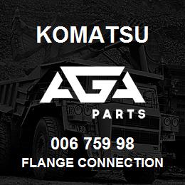 006 759 98 Komatsu Flange connection | AGA Parts