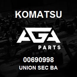 00690998 Komatsu UNION SEC BA | AGA Parts