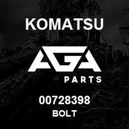 00728398 Komatsu BOLT | AGA Parts