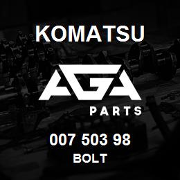 007 503 98 Komatsu Bolt | AGA Parts