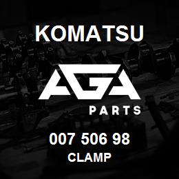 007 506 98 Komatsu Clamp | AGA Parts