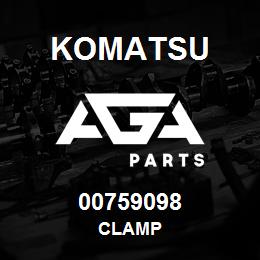 00759098 Komatsu CLAMP | AGA Parts