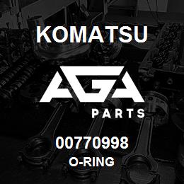 00770998 Komatsu O-RING | AGA Parts