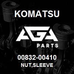 00832-00410 Komatsu NUT,SLEEVE | AGA Parts