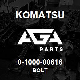 0-1000-00616 Komatsu BOLT | AGA Parts