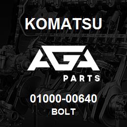 01000-00640 Komatsu BOLT | AGA Parts