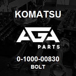 0-1000-00830 Komatsu BOLT | AGA Parts