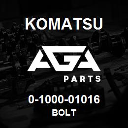 0-1000-01016 Komatsu BOLT | AGA Parts