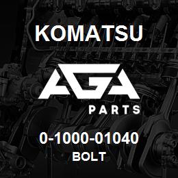 0-1000-01040 Komatsu BOLT | AGA Parts