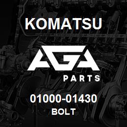 01000-01430 Komatsu BOLT | AGA Parts