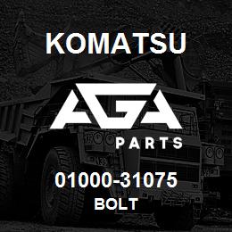 01000-31075 Komatsu BOLT | AGA Parts