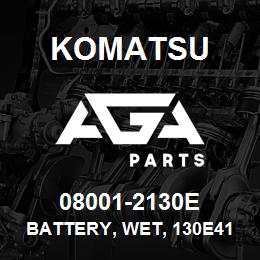 08001-2130E Komatsu Battery, Wet, 130E41L | AGA Parts