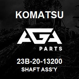 23B-20-13200 Komatsu SHAFT ASS'Y | AGA Parts