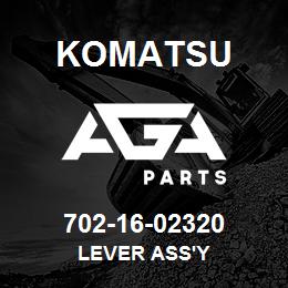 702-16-02320 Komatsu LEVER ASS'Y | AGA Parts