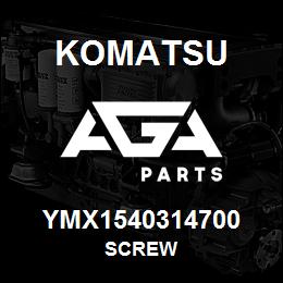 YMX1540314700 Komatsu SCREW | AGA Parts