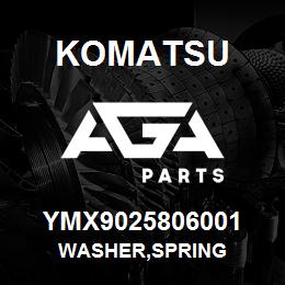 YMX9025806001 Komatsu WASHER,SPRING | AGA Parts