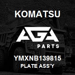 YMXNB139815 Komatsu PLATE ASS'Y | AGA Parts