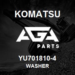 YU701810-4 Komatsu WASHER | AGA Parts