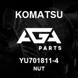 YU701811-4 Komatsu NUT | AGA Parts