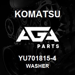 YU701815-4 Komatsu WASHER | AGA Parts