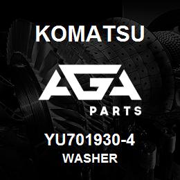 YU701930-4 Komatsu Washer | AGA Parts