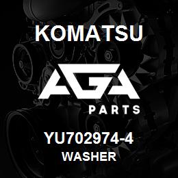 YU702974-4 Komatsu WASHER | AGA Parts