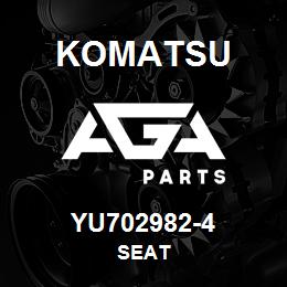 YU702982-4 Komatsu SEAT | AGA Parts