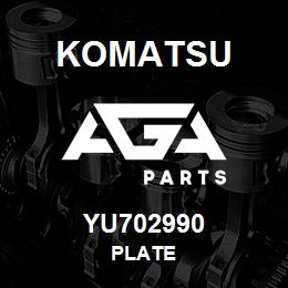 YU702990 Komatsu PLATE | AGA Parts