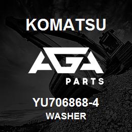 YU706868-4 Komatsu WASHER | AGA Parts