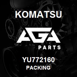 YU772160 Komatsu PACKING | AGA Parts