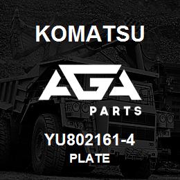 YU802161-4 Komatsu PLATE | AGA Parts