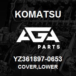 YZ361897-0653 Komatsu COVER,LOWER | AGA Parts