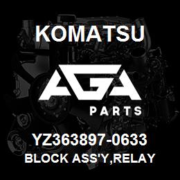 YZ363897-0633 Komatsu BLOCK ASS'Y,RELAY | AGA Parts