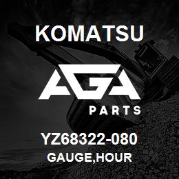 YZ68322-080 Komatsu GAUGE,HOUR | AGA Parts