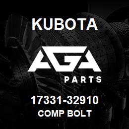 17331-32910 Kubota COMP BOLT | AGA Parts