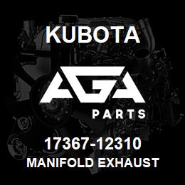 17367-12310 Kubota MANIFOLD EXHAUST | AGA Parts