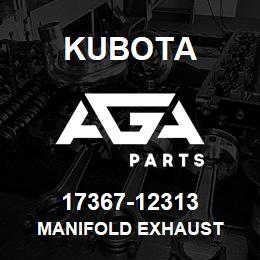 17367-12313 Kubota MANIFOLD EXHAUST | AGA Parts