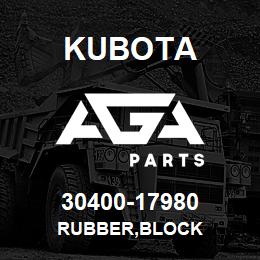 30400-17980 Kubota RUBBER,BLOCK | AGA Parts