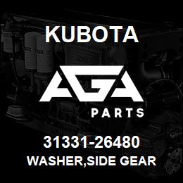 31331-26480 Kubota WASHER,SIDE GEAR | AGA Parts