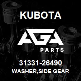 31331-26490 Kubota WASHER,SIDE GEAR | AGA Parts