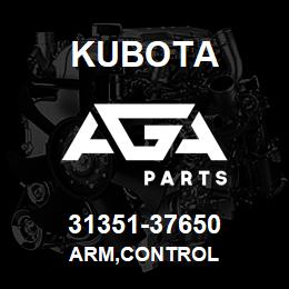 31351-37650 Kubota ARM,CONTROL | AGA Parts