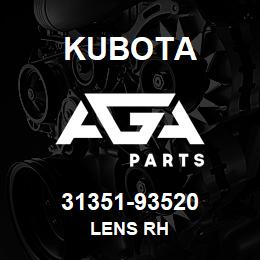 31351-93520 Kubota LENS RH | AGA Parts