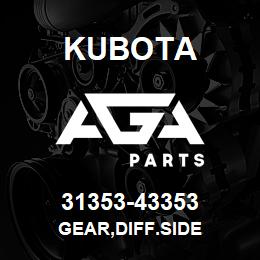 31353-43353 Kubota GEAR,DIFF.SIDE | AGA Parts